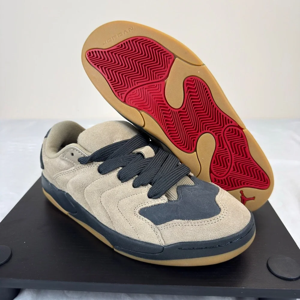 Nike Air Jordan Session Skateboard Shoes Khaki Anthracite Mens 8 New IB3731-200